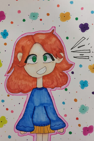 Red Hair Flower Girl