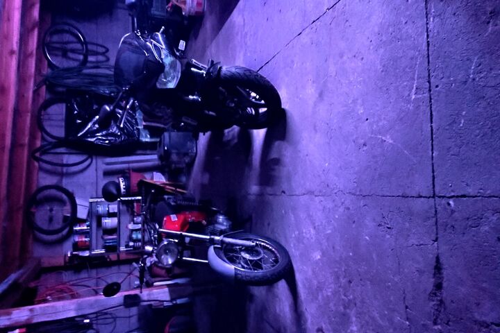 Nighttime Garage Duo 🏍️✨