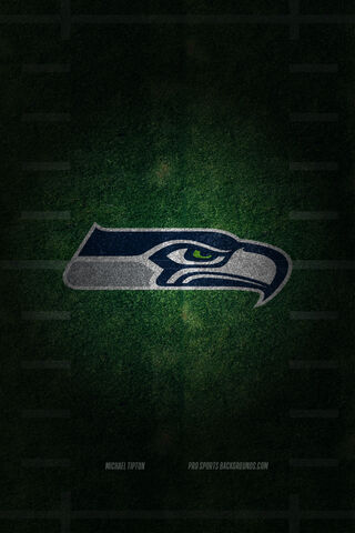 Seattle Seahawks Logo on the Field 🏈💚