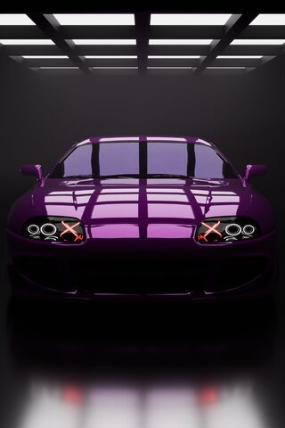 Bold Elegance: The Purple Dream Car 🚗💜
