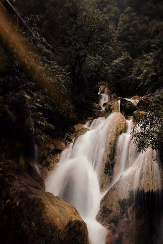 Serene Waterfall Bliss 🌊🍃