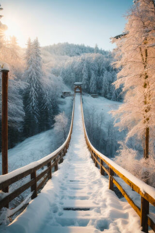 Winter Wonderland Bridge ❄️🌲