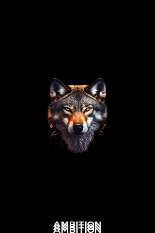 Fierce Wolf Portrait 🐺✨
