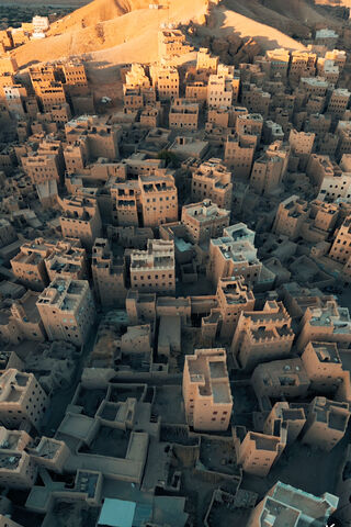 Aerial View of Ancient Mudbrick Village 🏜️🏡
