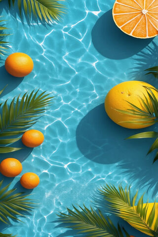Tropical Vibes: A Splash of Citrus 🍊🌴