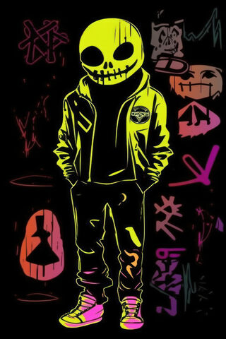 Neon Skull Vibes 💀✨