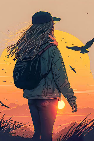 Sunset Wanderer 🌅✨
