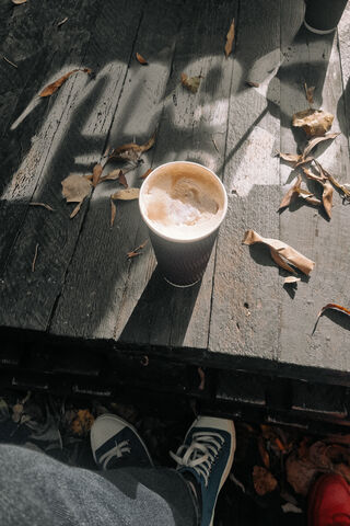 Cozy Coffee Moment ☕🍂