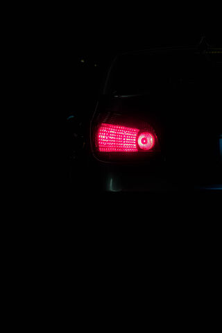 Glowing Tail Light in t..
