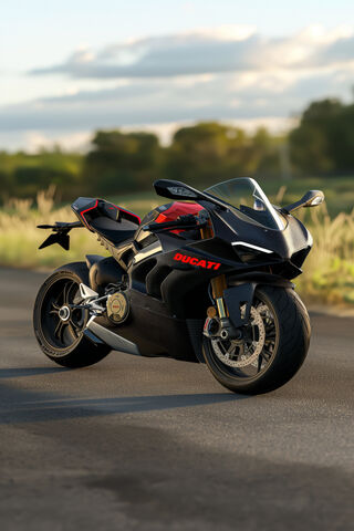 Sleek Power: The Ducati Panigale V4 🏍️✨