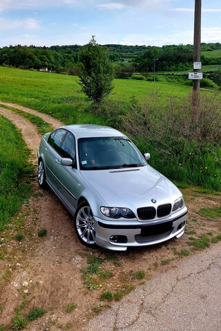 Sleek Silver BMW on a S..