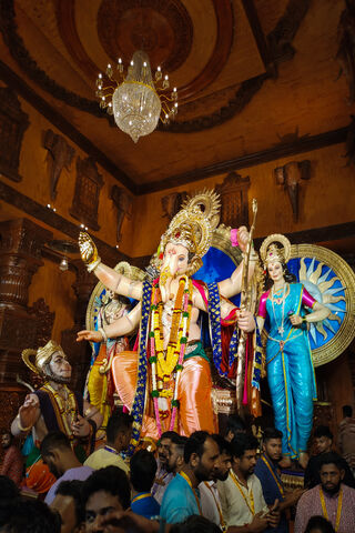 Vibrant Celebration of Ganesh Chaturthi 🎉