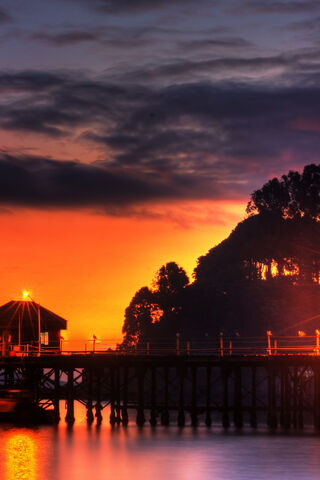Serene Sunset at the Pi..