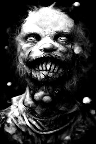 Sinister Clown Portrait