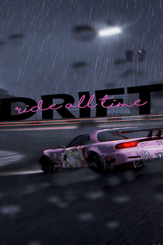 Drift in the Rain 🌧️🏎️