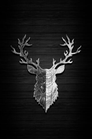 Elegant Stag Silhouette..