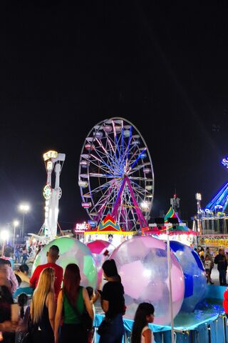 🎡 Nighttime Fun at the Fair!