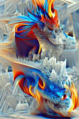 Fiery Ice Dragons 🐉🔥