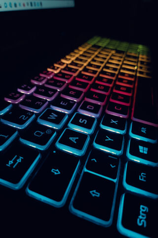 Colorful Keyboard Glow ..