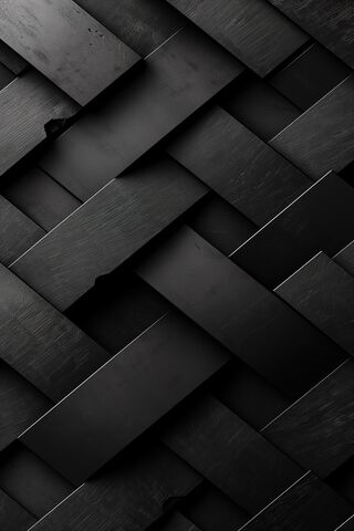 Sleek Black Woven Textu..