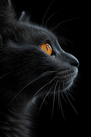 Mysterious Midnight Cat 🐾✨