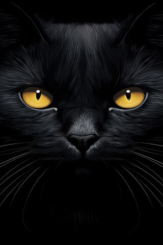 Mysterious Black Cat 🐾✨