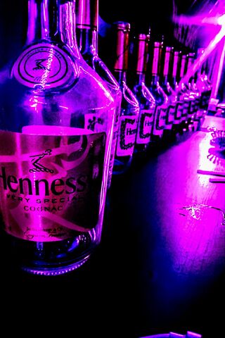 Neon Nightlife Vibes 🍷✨
