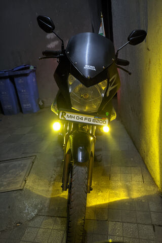 Night Rider: The Sleek Black Motorcycle 🏍️✨