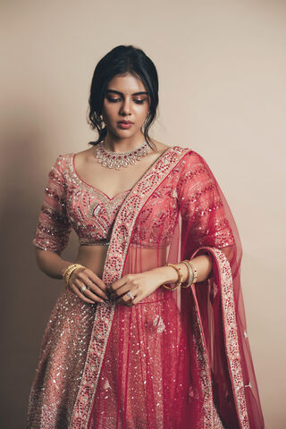 Elegance in Tradition: Kalyani Priyadarshan Shines in Ethnic Glam