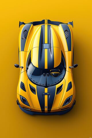 Striking Speed: The Yellow Beast 🏎️💨