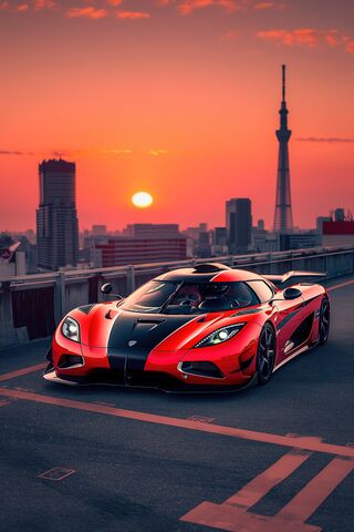 Sunset Speedster 🌅🏎️