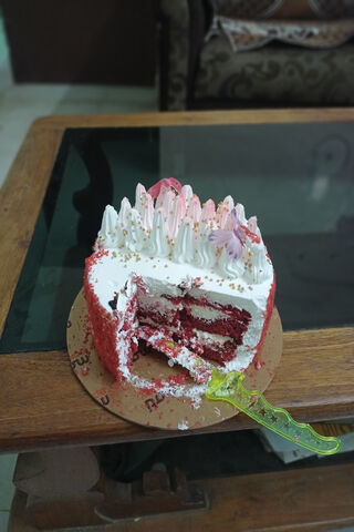Delicious Red Velvet Delight 🎂❤️