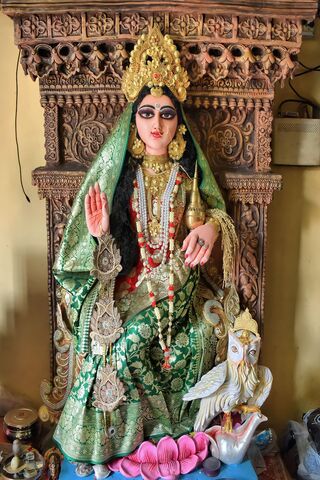 Divine Grace: The Goddess of Wealth 🌺✨