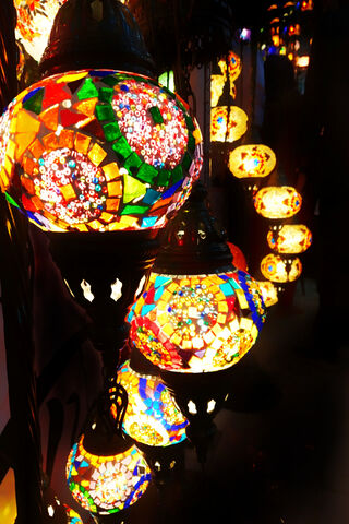 Colorful Mosaic Lantern..