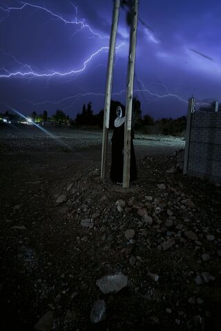 Mysterious Night Under Lightning ⚡🌌