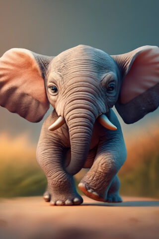 Adorable Baby Elephant on the Move! 🐘💕