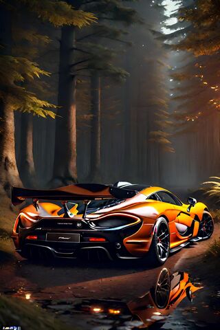 McLaren P1: Nature's Speed Demon 🏎️🌲