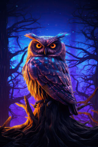 Enigmatic Night Owl 🌌🦉