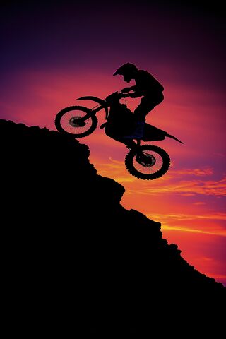 Thrilling Sunset Ride 🌅🏍️