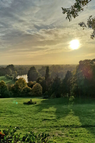 Serene Sunset Over the ..