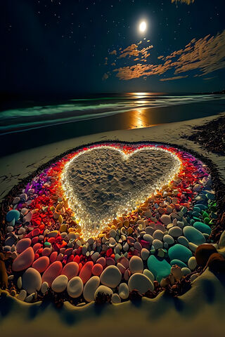 Love Shines Bright on the Beach 🌊❤️