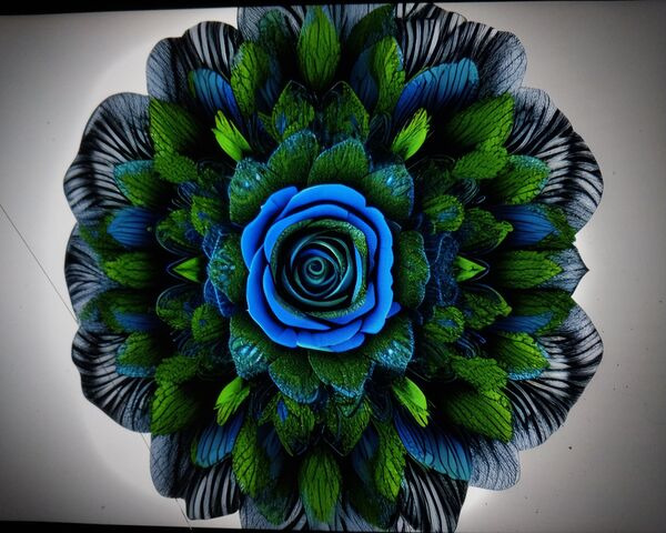 Vibrant Floral Mandala 🌸💚