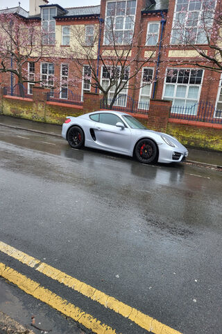 Sleek Silver Sports Car..