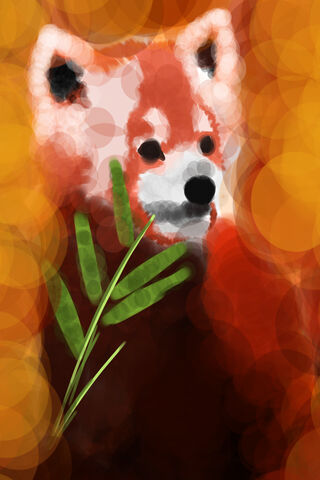 Whimsical Red Panda 🌿✨