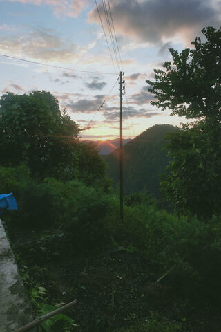 Serene Sunset Over the ..