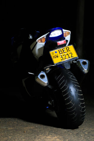 Night Rider: The Sleek Motorcycle 🏍️✨