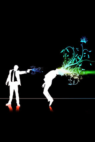 PHONEKY - FOND D'ÉCRAN de Femme de chambre avec arme à feu HD, image size:320x480
