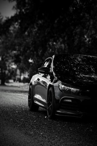 Sleek Shadows: The Black Beauty 🚗🌌
