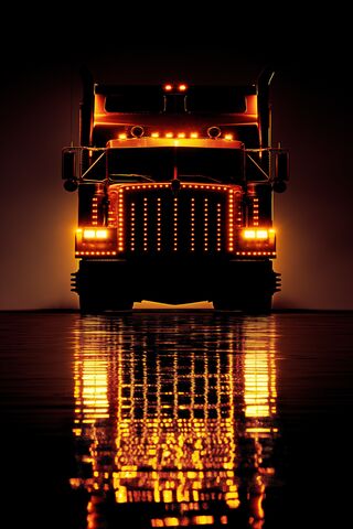 Glowing Beast on the Road 🚛✨