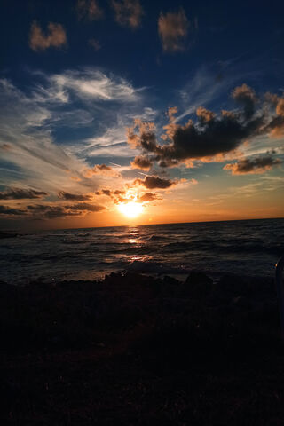 Serene Sunset Over the ..